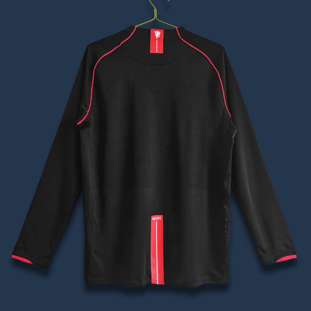 MNU Away Full Sleeves 2007-08 Retro ( Black )