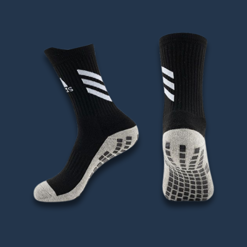 Mid Rise Grip Socks - Black V2